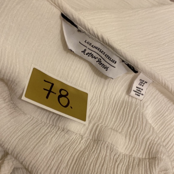 & Other Stories White Blouse with Tie Detail. Size 6 - Picture 7 of 7